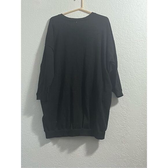 Melissa McCarthy Seven7 Le Meow Cat Black Sweater Dress Size 2x - Picture 3 of 3